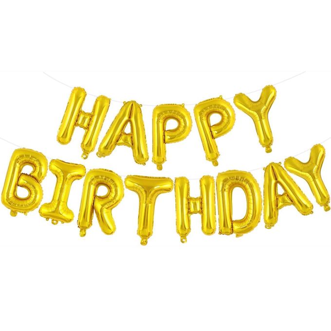Large Happy Birthday Foil Letter Balloons
